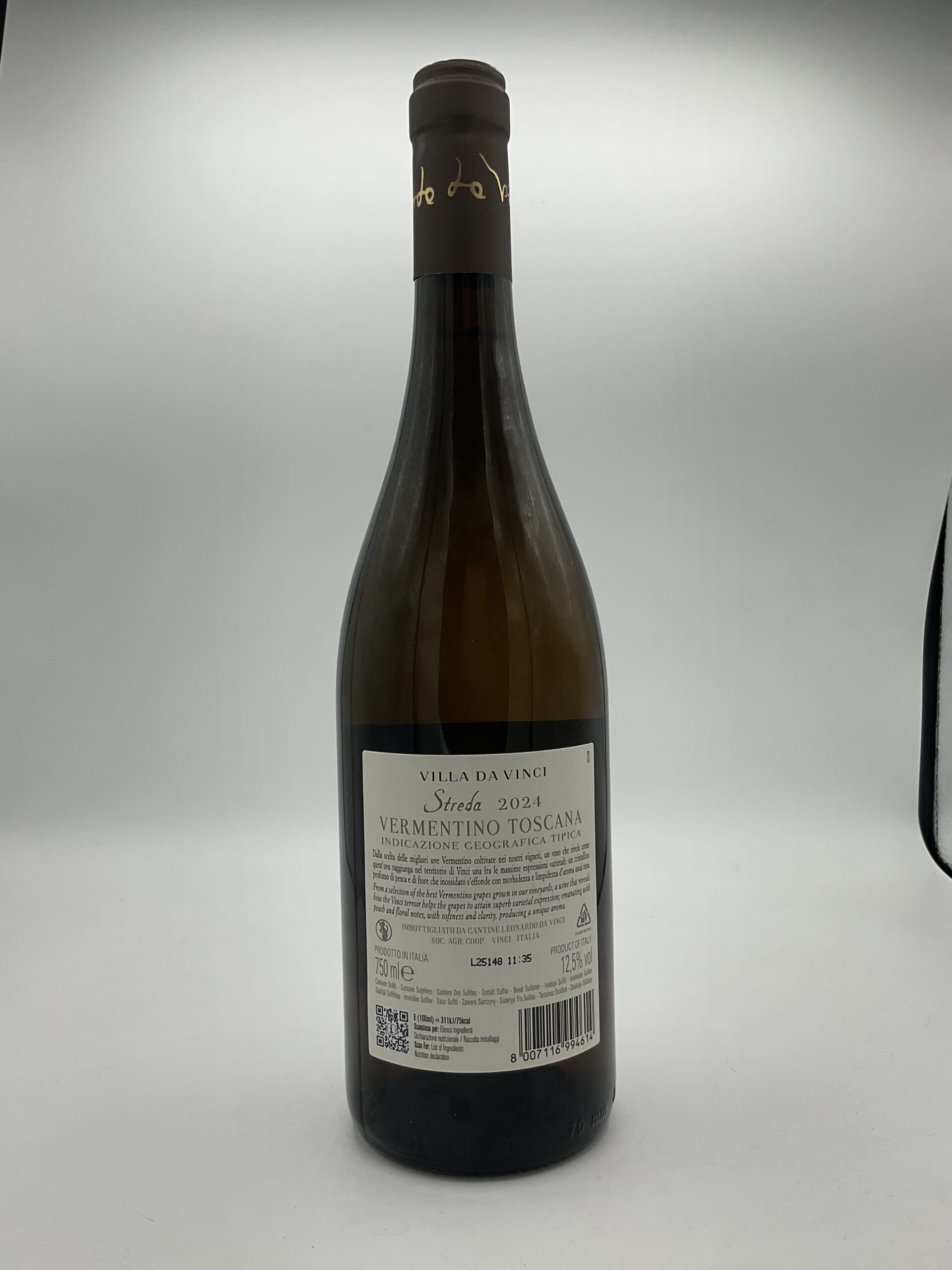 Toscana IGT Vermentino Streda 2024 Cantine Leonardo da Vinci – Bild 2