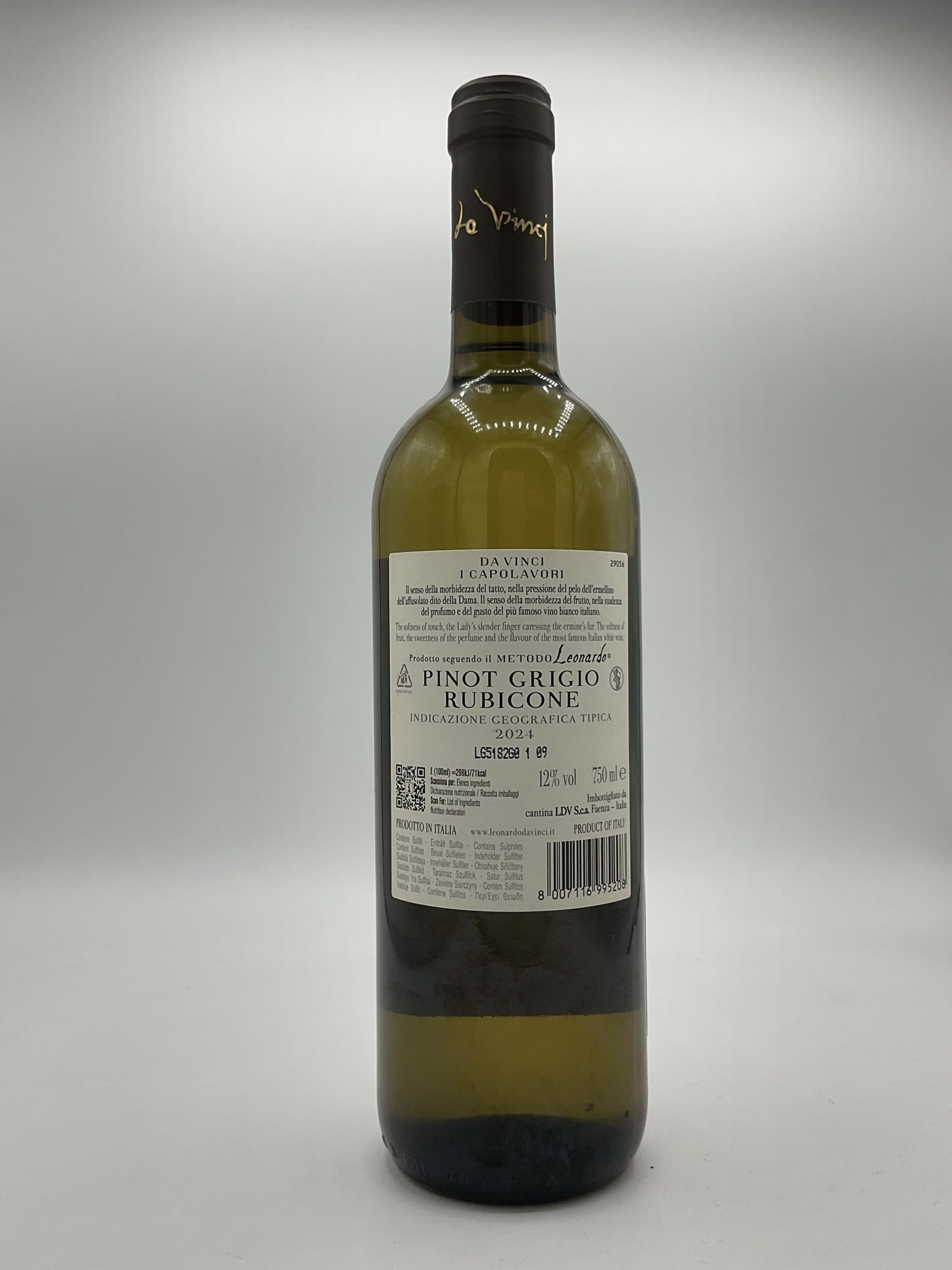 Da Vinci Capolavori Pinot Grigio Dama Ermellino IGT 2024 – Bild 3